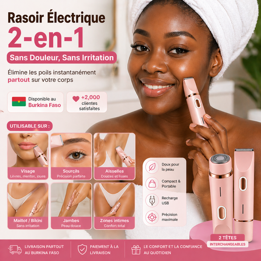 Rasoir Femme Doux 2-en-1 💖