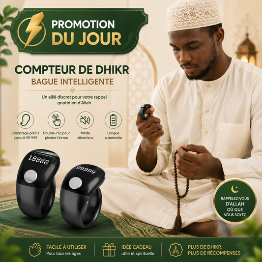 💎 Dhikr –  Compteur Numérique Pour Élever Votre Méditation